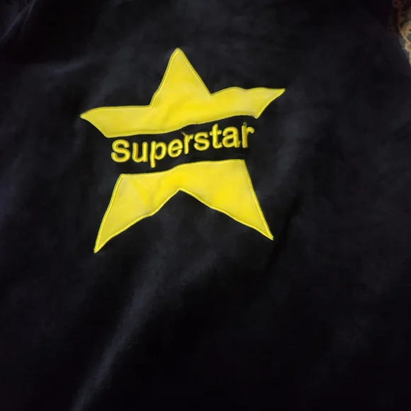 Navy Blue and Yellow Women's Hoodie Sweater - Picture 9 of 12